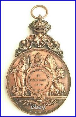 #0575# Belgique/ Medaille En Bronze Concours Agricole Et Horticole 1904