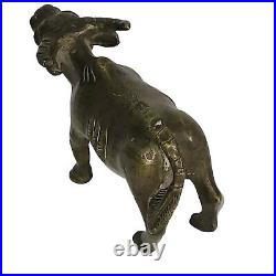 05K8 ANCIENNE SCULPTURE STATUE BRONZE BUFFLE CHINE VIETNAM INDOCHINE XIXe SIECLE