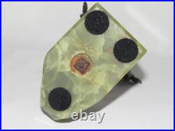 08J13 ANCIENNE STATUE SCULPTURE EN BRONZE ET ONYX PIERROT LA LUNE XIXe SIECLE