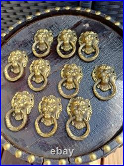 10 POIGNÉES TÊTE DE LION BRONZE XIX éme siécle