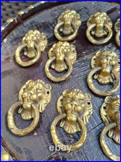 10 POIGNÉES TÊTE DE LION BRONZE XIX éme siécle