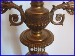 3445 très belle paire de chandelliers bronze XIX siècle époque empire