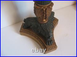 3445 très belle paire de chandelliers bronze XIX siècle époque empire