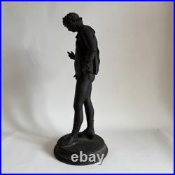 AMODIO NARCISSE Grand Bronze Antique Pompéi Italie Naples XIXe Siècle Tour