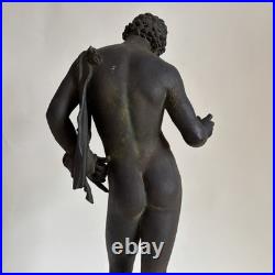 AMODIO NARCISSE Grand Bronze Antique Pompéi Italie Naples XIXe Siècle Tour