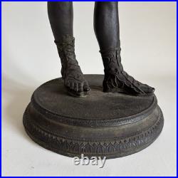 AMODIO NARCISSE Grand Bronze Antique Pompéi Italie Naples XIXe Siècle Tour