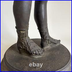 AMODIO NARCISSE Grand Bronze Antique Pompéi Italie Naples XIXe Siècle Tour