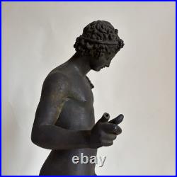 AMODIO NARCISSE Grand Bronze Antique Pompéi Italie Naples XIXe Siècle Tour