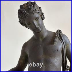 AMODIO NARCISSE Grand Bronze Antique Pompéi Italie Naples XIXe Siècle Tour