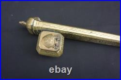 ANCIEN PLUMIER ENCRIER KADJAR PERSE OTTOMAN EN BRONZE (XIX ème SIÈCLE)