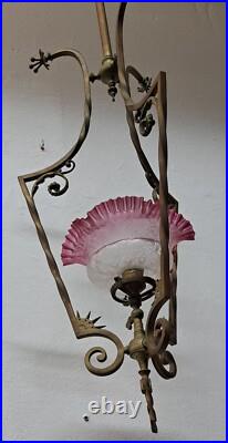 ANCIENNE LAMPE À GAZ EN BRONZE XIXe SIÈCLE