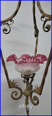 ANCIENNE LAMPE À GAZ EN BRONZE XIXe SIÈCLE