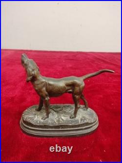 Alfred Dubucand. Chien De Chasse Miniature. Bronze. France. Xixe Siècle Alfred Dubucand. Chien De Chasse Miniature. Bronze. France. Xixe Siècle