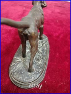 Alfred Dubucand. Chien De Chasse Miniature. Bronze. France. Xixe Siècle Alfred Dubucand. Chien De Chasse Miniature. Bronze. France. Xixe Siècle
