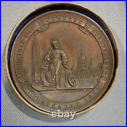 Alsace Elsass 2 Médailles dont Exposition industrielle de Strasbourg 1895 bronze