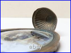 Ancien Bénitier Fixé sous verre ND de Fourvière XIX-XXe siècle