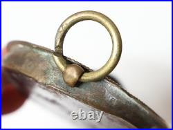 Ancien Bénitier Fixé sous verre ND de Fourvière XIX-XXe siècle