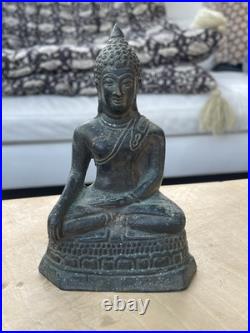 Ancien Bouddha en bronze Thaïlande Chine fin XIX siècle