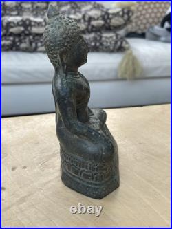 Ancien Bouddha en bronze Thaïlande Chine fin XIX siècle