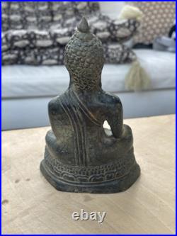 Ancien Bouddha en bronze Thaïlande Chine fin XIX siècle