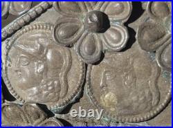 Ancien Diadème, Argent, XIX ème Siècle, Culture Ouzbek, Parure Nuptiale, Rare Ancien Diadème, Argent, XIX ème Siècle, Culture Ouzbek, Parure Nuptiale, Rare