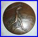 Ancien-Grande-Medaille-Iris-Tsf-Graveur-P-M-Dammann-1927-Bronze-Diametre-100-MM-01-jl
