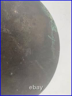 Ancien KAGAMI miroir en métal Japonais en bronze époque XIX ème Siècle