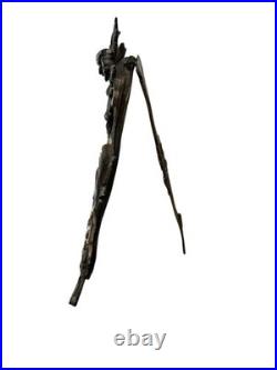 Ancien Miroir De Table bronze baroque XIXe siècle Floral Rococo Decoration