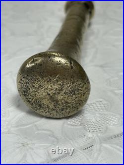Ancien Mortier et Pilon d'Apothicaire en Bronze XIXe siècle