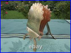 Ancien Porte-courrier Porte-serviettes Original en bronze XIXe siècle