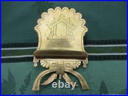 Ancien Porte-courrier Porte-serviettes Original en bronze XIXe siècle