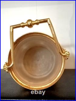 Ancien Sceau Pour Eau Bénite XIXe Siècle Bronze Doré Et Verre