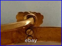 Ancien Sceau Pour Eau Bénite XIXe Siècle Bronze Doré Et Verre
