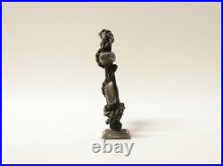Ancien Sceau Tampon en bronze ancre de marine entourée de cordage XIXe siècle