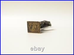 Ancien Sceau Tampon en bronze ancre de marine entourée de cordage XIXe siècle