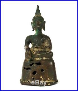 Ancien bouddha Bronze Laos XIXe siècle