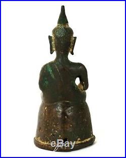 Ancien bouddha Bronze Laos XIXe siècle