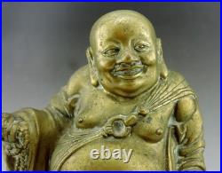 Ancien bouddha en bronze chine Milefo debout Fin XIXe Début XXe siècle china