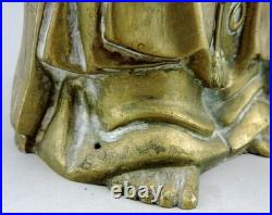 Ancien bouddha en bronze chine Milefo debout Fin XIXe Début XXe siècle china