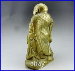 Ancien bouddha en bronze chine Milefo debout Fin XIXe Début XXe siècle china