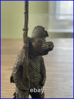 Ancien bronze animalier ours militaire fin XIX siècle DLG Fratin Ancien bronze animalier ours militaire fin XIX siècle DLG Fratin