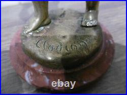 Ancien bronze signé Clodion enfant ange époque fin XIX siècle