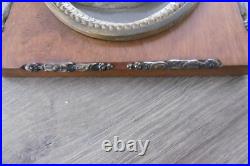 Ancien cadre médaillon bas relief en bronze ange XIX siècle Napoléon III