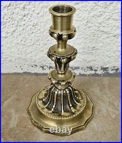 Ancien chandelier/bougeoir en bronze XIX ème siècle