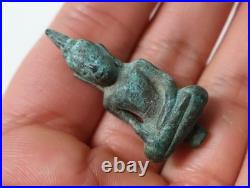 Ancien ensemble de deux Bouddhas miniatures en bronze Asie XIXe siècle ou avant