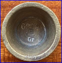 Ancien jeu de poids en bronze Boîte 500 g avec 5 poids XIXe siècle