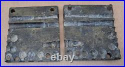 Ancien moule en bronze pour balles en plomb du XIXe siècle