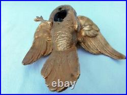 Ancien sujet oiseau en bronze doré époque XIXe siècle belle ciselure