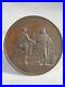 Ancienne-Medaille-Bronze-Louis-XVIII-Representation-Regne-De-Louis-XIII-Disette-01-pdsl