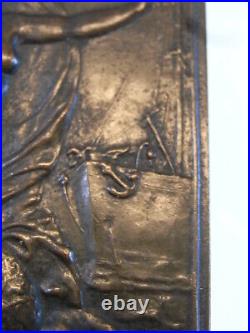 Ancienne Medaille Schenker Bronze Rathausky Societe Des Transports 1900 Medal